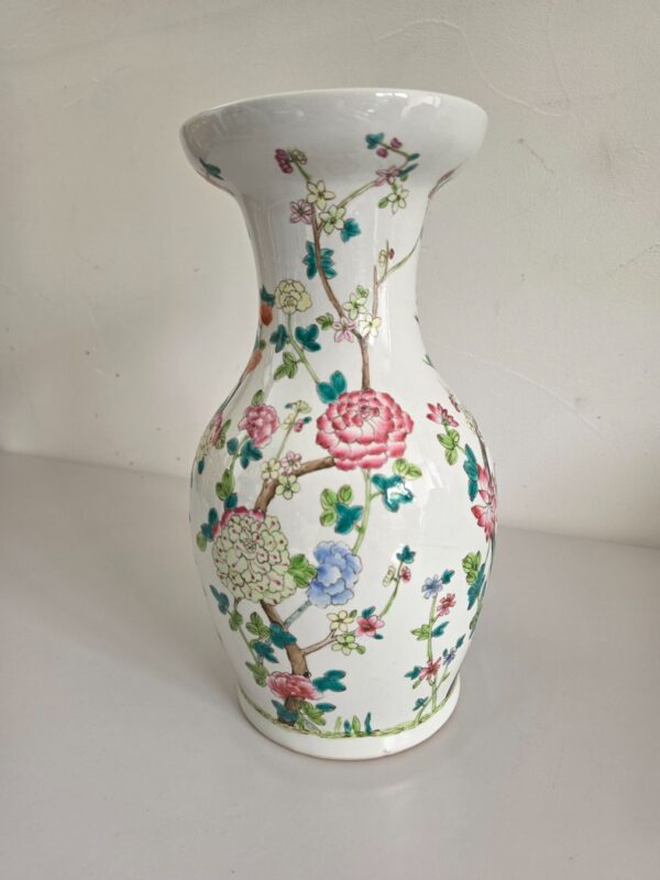 Chinesische Vase Porzellan – Famille Rose – Qing-Dynastie – Detail 2