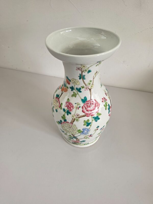 Chinesische Vase Porzellan – Famille Rose – Qing-Dynastie – Detail 3