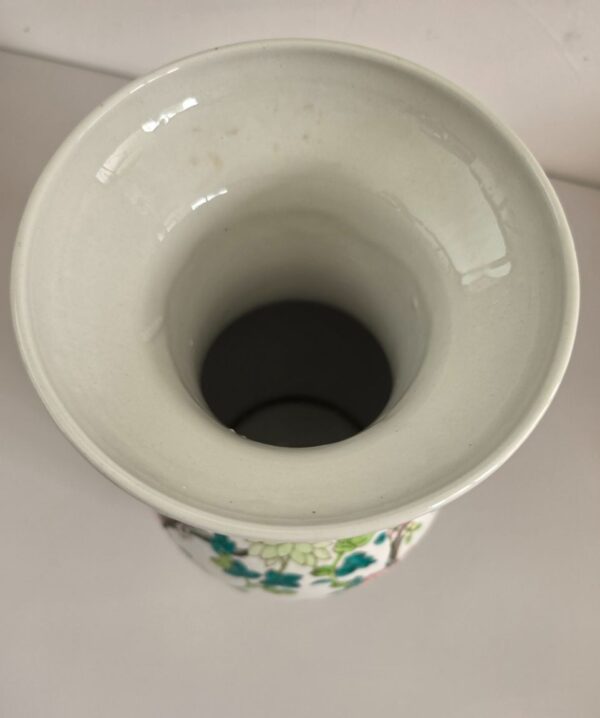 Chinesische Vase Porzellan – Famille Rose – Qing-Dynastie – Detail 4
