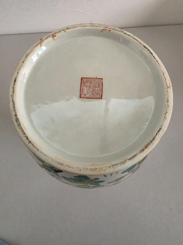 Chinesische Vase Porzellan – Famille Rose – Qing-Dynastie – Detail 6