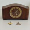 Mauthe Kaminuhr – Wurzelholz Art Déco – mechanisch – 1930