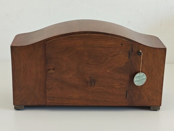 Mauthe Kaminuhr – Wurzelholz Art Déco – mechanisch – 1930 – Detail 6