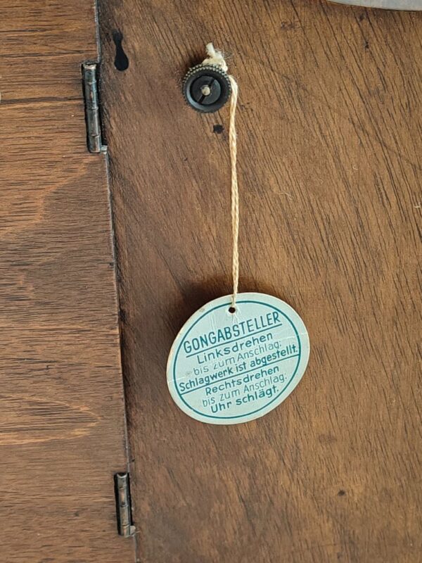 Mauthe Kaminuhr – Wurzelholz Art Déco – mechanisch – 1930 – Detail 7