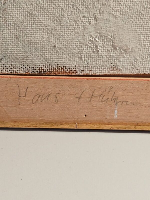 olgemalde-haus-huhner-hugo-muller-signiert-46x37cm (5) Ölgemälde ‚Haus & Hühner‘ – Hugo Müller signiert – 46x37cm – Detail 6