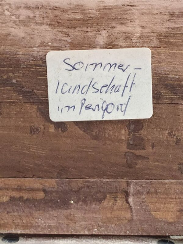 Ölgemälde Wolfgang Lämmle – Sommerlandschaft im Périgord – Detail 9