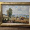 Original Ölgemälde Heuernte – Randolf Wehn – Chiemsee – 1950