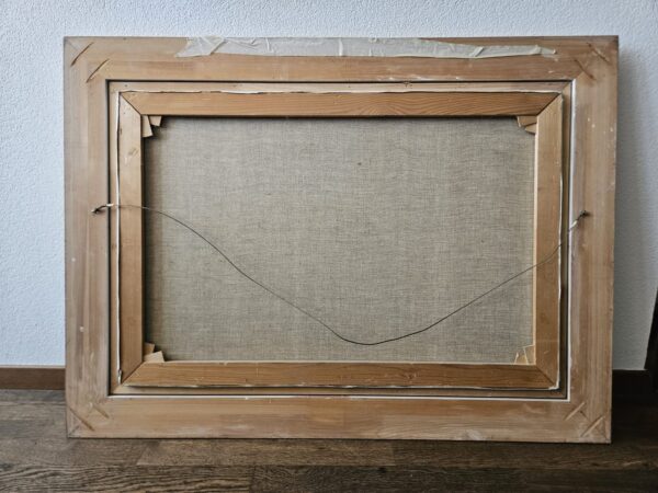 Original Ölgemälde Heuernte – Randolf Wehn – Chiemsee – 1950 – Detail 6