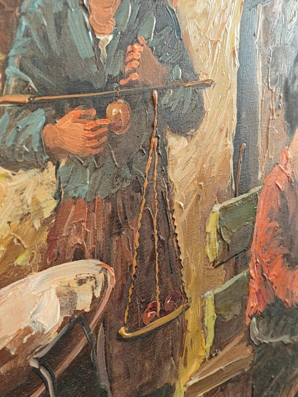 Original Ölgemälde Nino Salvadori – Scugnizzi – 130x100cm – Detail 5