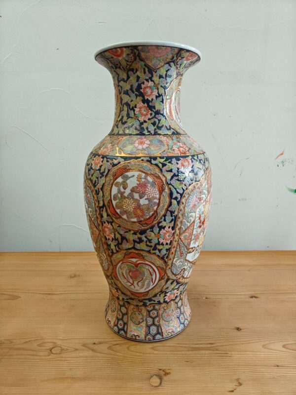 Satsuma Vase Japan um 1900 – Handbemalte Porzellan Antik – Detail 3