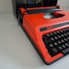 Vintage Schreibmaschine Utax 100 – Orange – 1970er – Detail 4