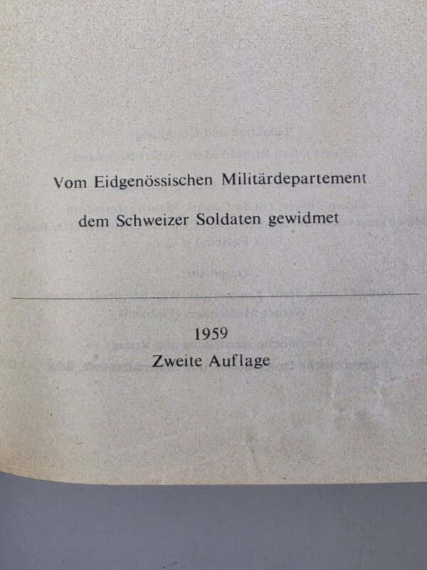 vintage-soldatenbuch-schweizer-armee-2-auflage-1959 (1) Vintage Soldatenbuch Schweizer Armee – 2. Auflage 1959 – Detail 2