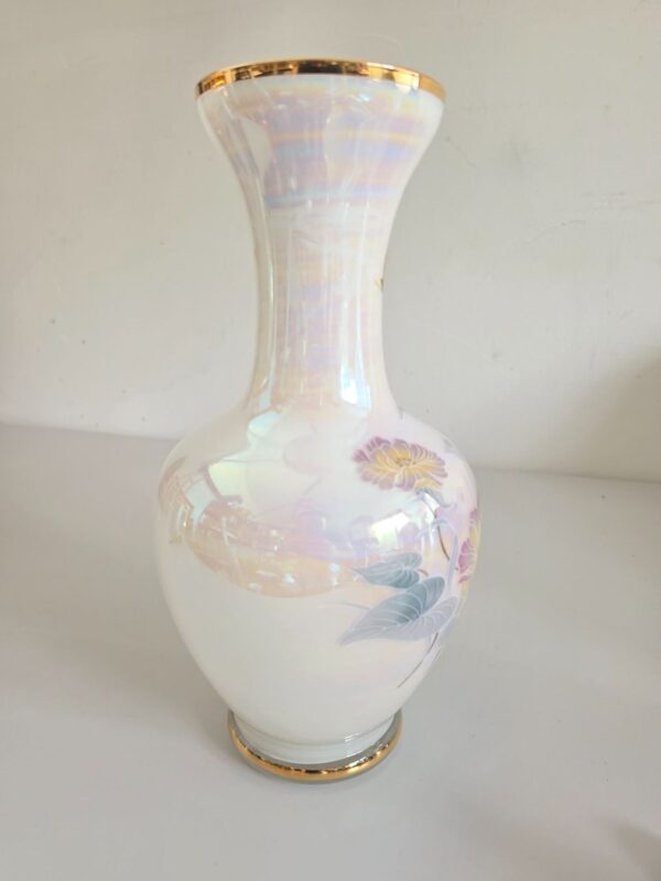 Vintage Vase Opalglas irisierend – Opalina Fiorentina – Detail 5