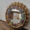 Zodiac Sunburst Spiegel – vergoldet – Sternzeichen – 1950 – Detail 5