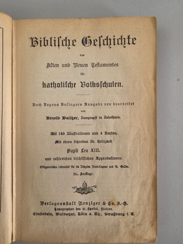 Antike Kinderbibel 1923 – Biblische Geschichte – Schuster – Detail 3