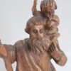 Geschnitzte Holzfigur – Heiliger Christophorus mit Jesuskind – Detail 6