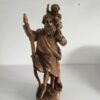 Geschnitzte Holzfigur – Heiliger Christophorus mit Jesuskind – Detail 7