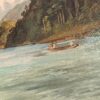 Alpenlandschaft Wyttenbach Original Alpenlandschaft Gemälde – Adolf Wyttenbach 1895 – Detail 4
