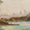 Alpenlandschaft Wyttenbach Original Alpenlandschaft Gemälde – Adolf Wyttenbach 1895 – Detail 5