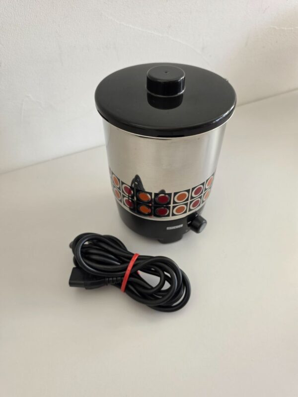 Vintage SIGG Reisekocher Edelstahl – Retro Muster – 1970er – Detail 2