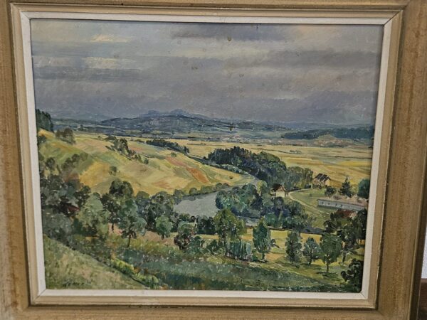 Walter Keller Ölgemälde Walter Keller (1901–1994) Ölgemälde Landschaft – Detail 2
